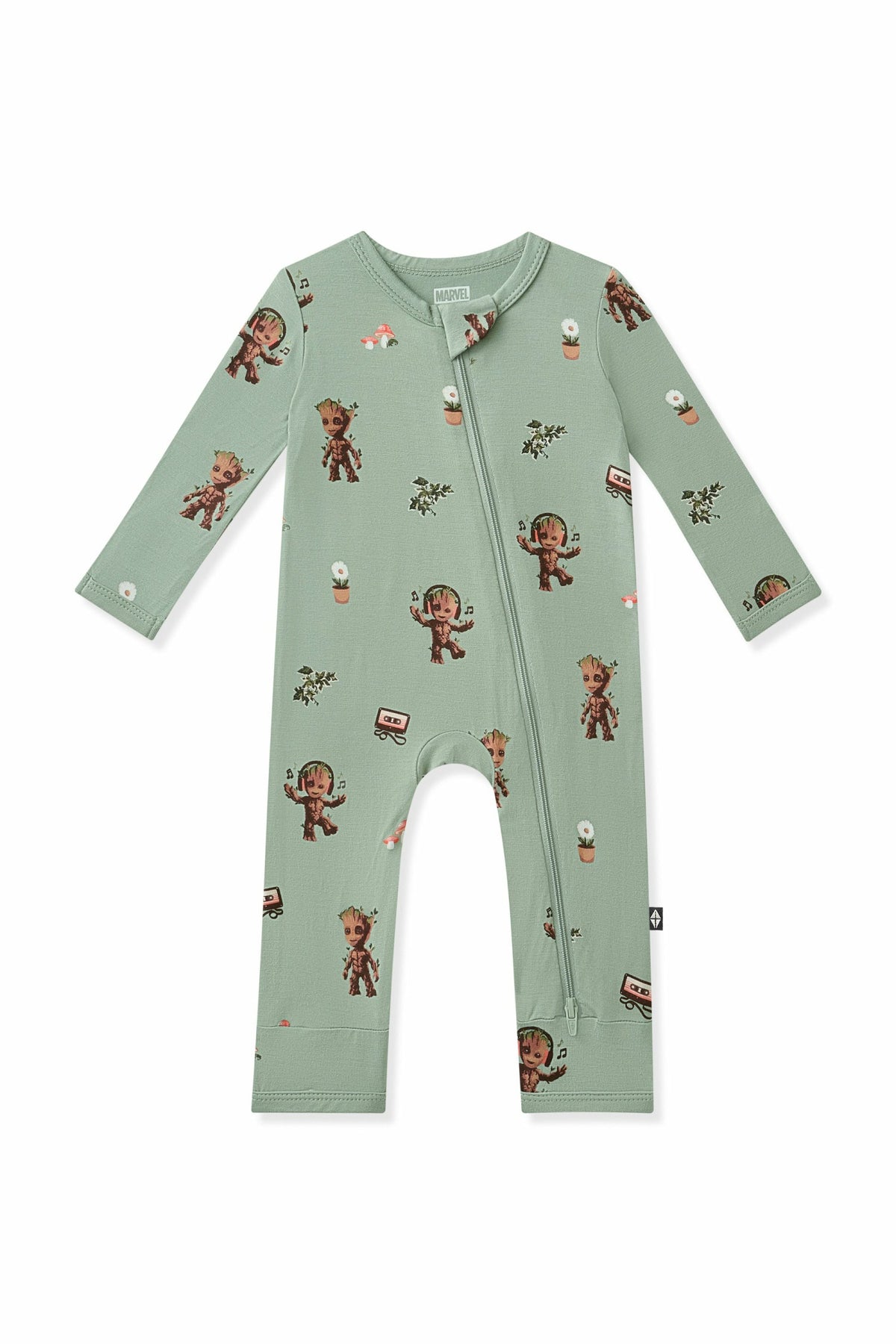 Zippered Romper in Groot | Kyte Baby