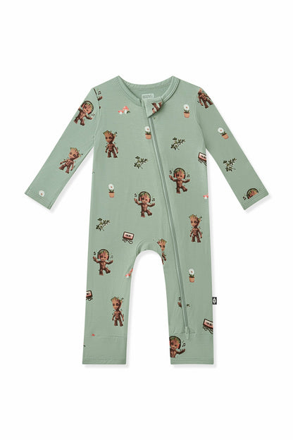 Zippered Romper in Groot | Kyte Baby