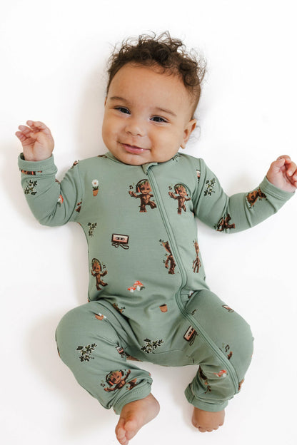 Zippered Romper in Groot | Kyte Baby