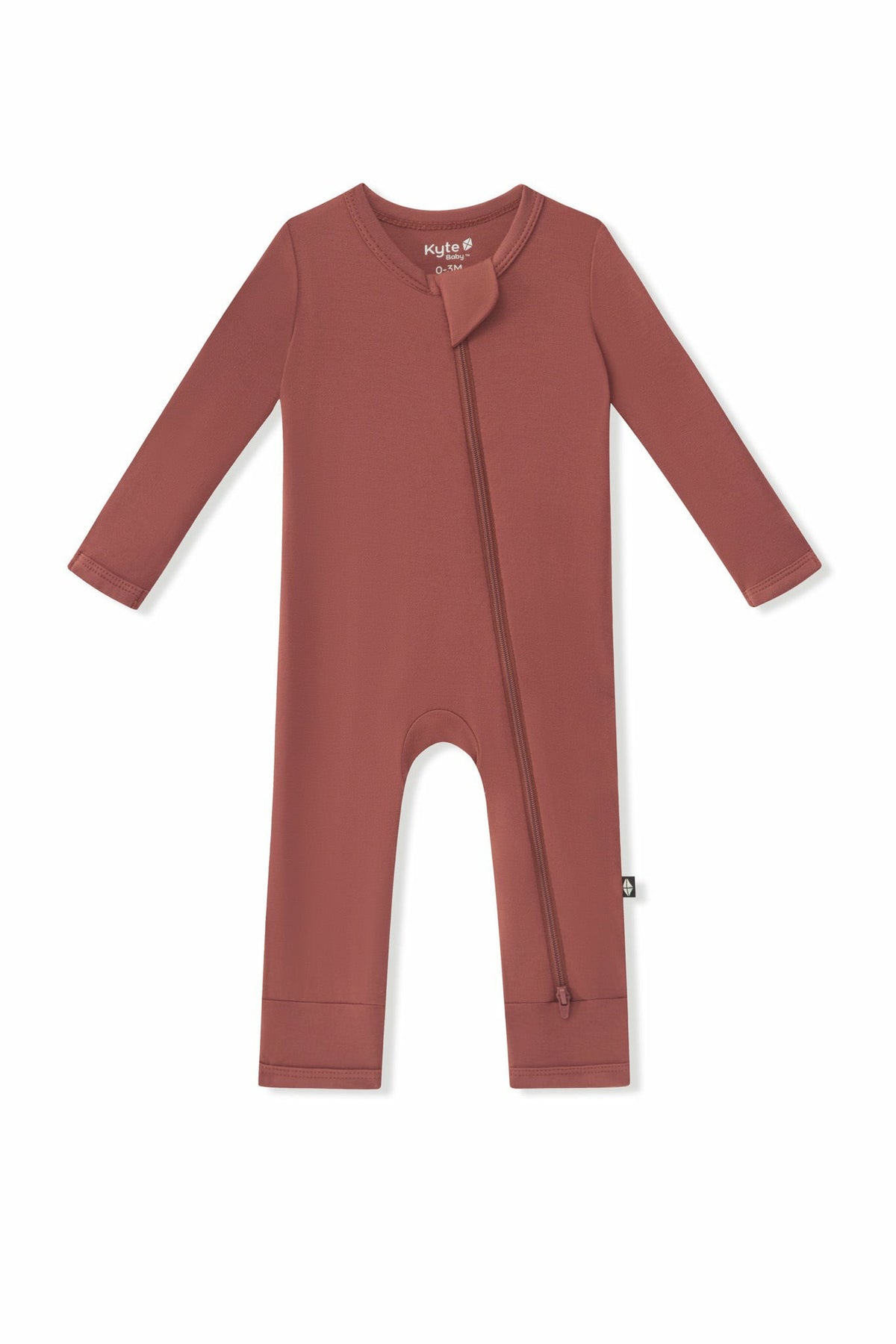Zippered Romper in Ember | Kyte Baby