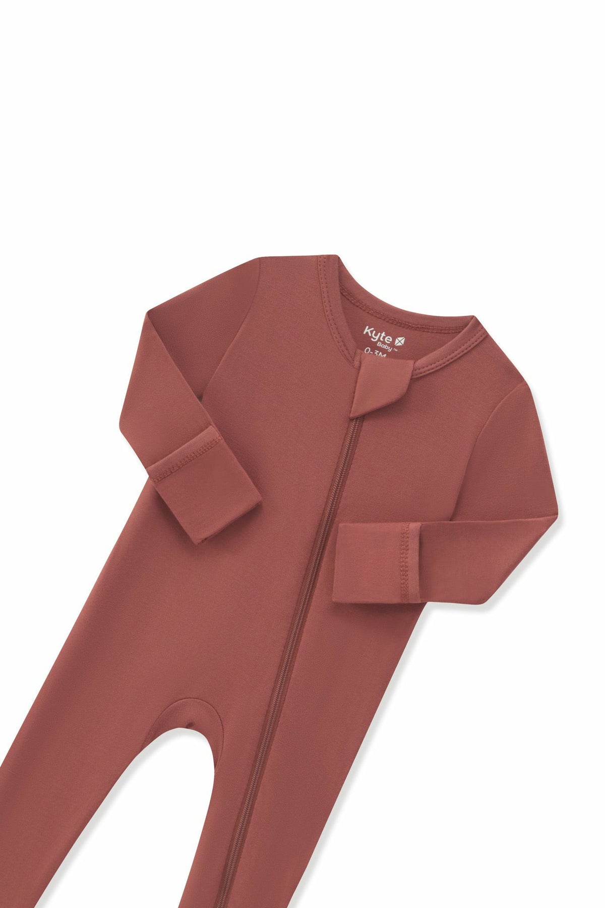 Zippered Romper in Ember | Kyte Baby