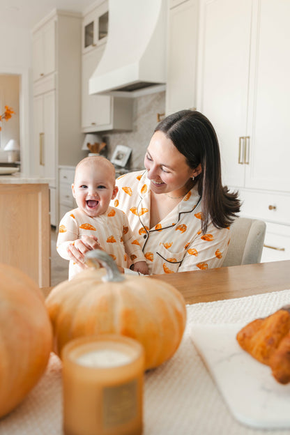Zippered Romper in Croissant | Kyte Baby