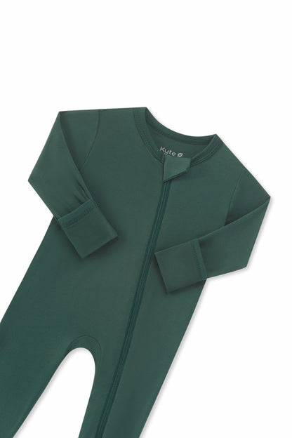 Zippered Romper in Cypress | Kyte Baby