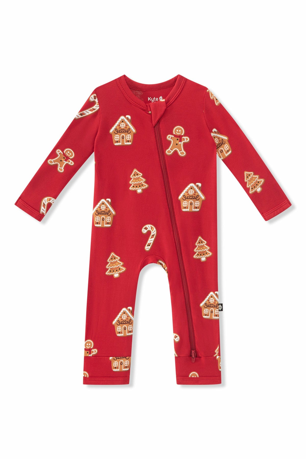 Zippered Romper in Gingerbread | Kyte Baby