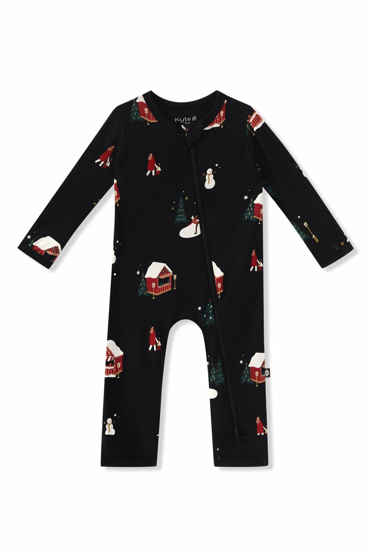 Zippered Romper in Winter Wonderland | Kyte Baby