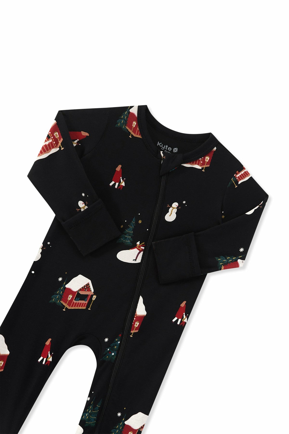 Zippered Romper in Winter Wonderland | Kyte Baby