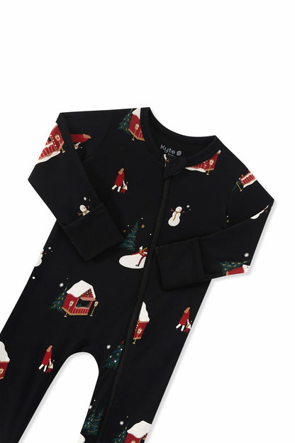 Zippered Romper in Winter Wonderland | Kyte Baby