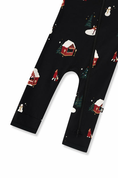 Zippered Romper in Winter Wonderland | Kyte Baby