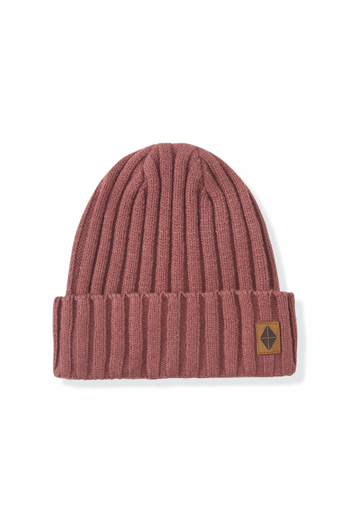 Chunky Knit Ribbed Beanie in Ember | Kyte Baby