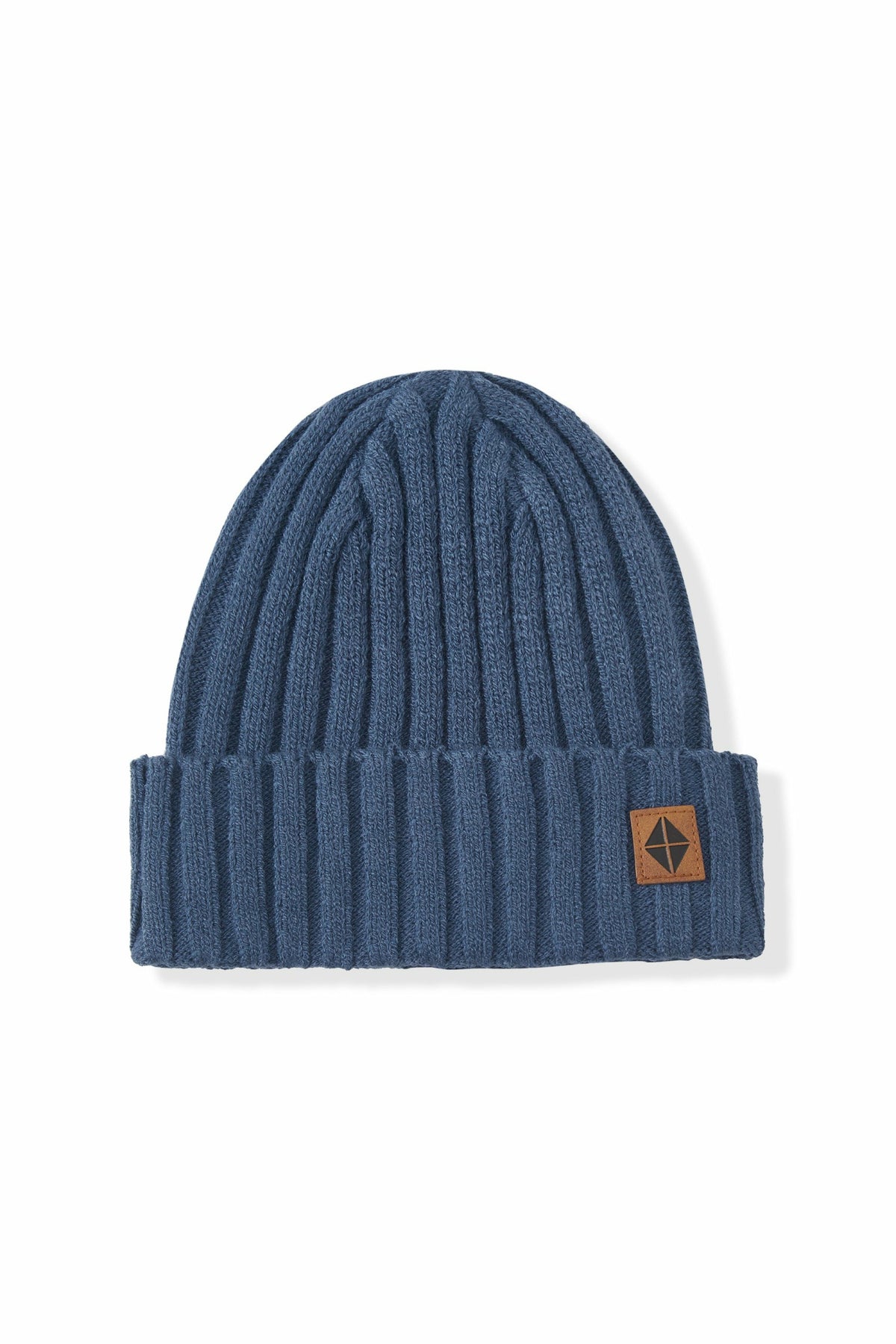 Chunky Knit Ribbed Beanie in Oxford | Kyte Baby