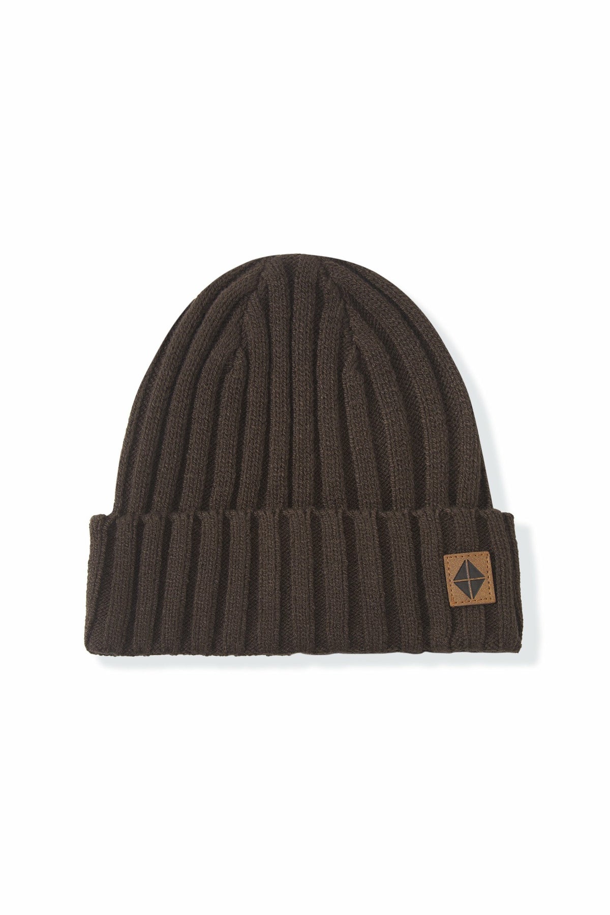 Chunky Knit Ribbed Beanie in Espresso | Kyte Baby