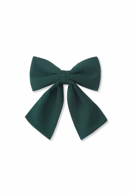Large Alligator Clip Bow in Cypress | Kyte Baby
