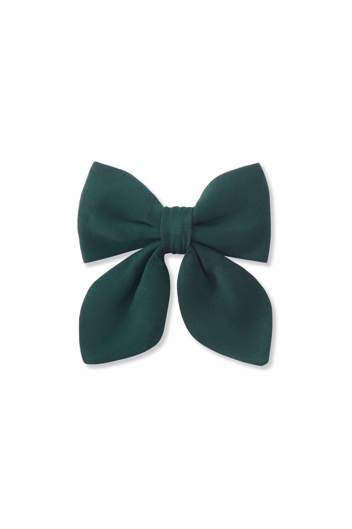 Medium Alligator Clip Bow in Cypress | Kyte Baby