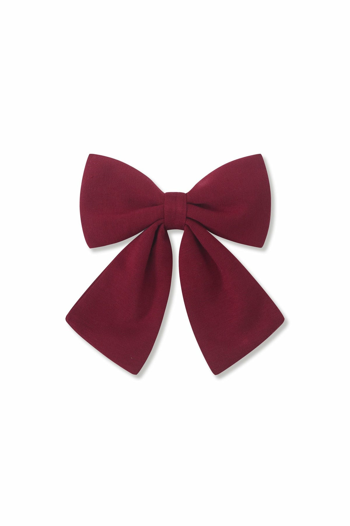Large Alligator Clip Bow in Burgundy | Kyte Baby
