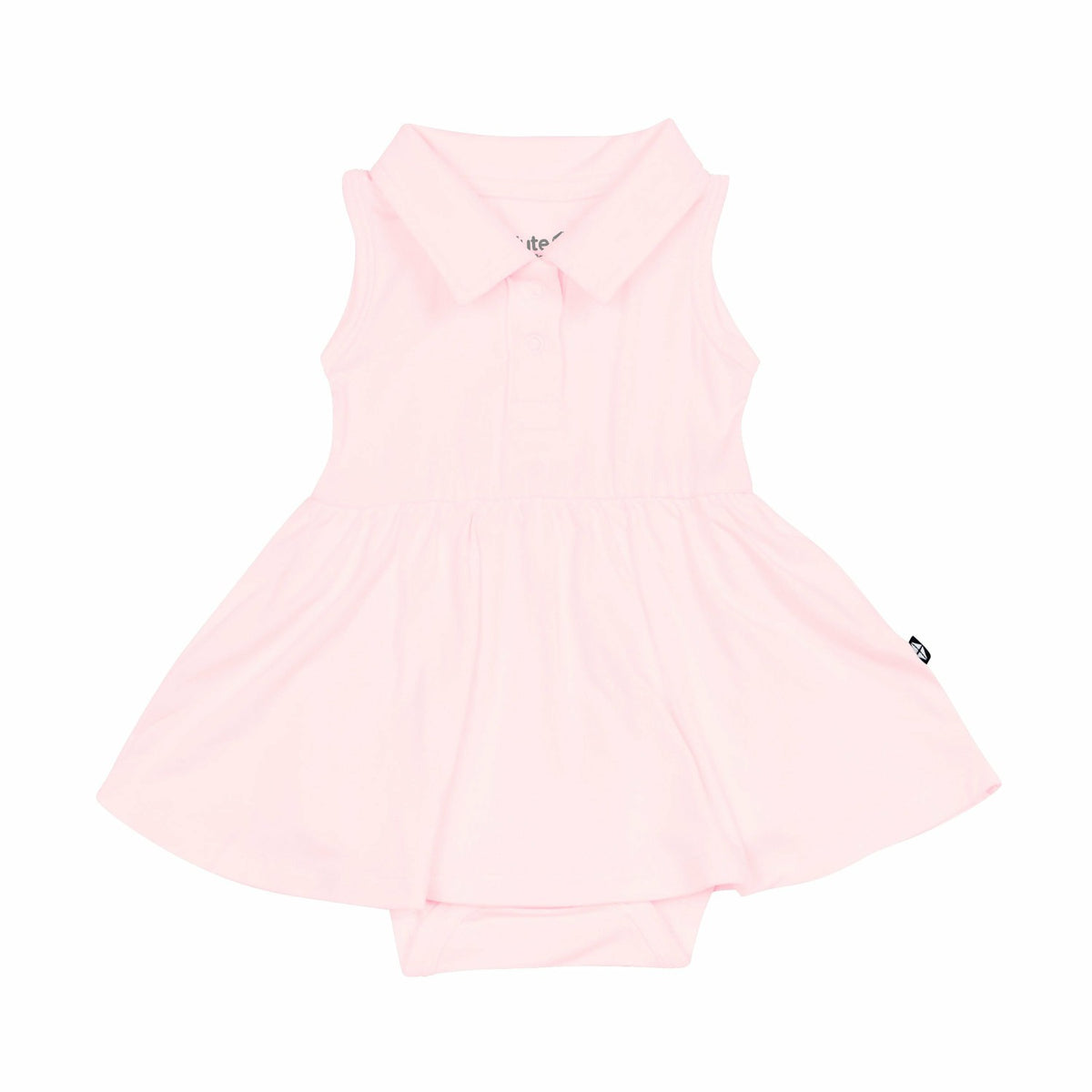 Polo Bodysuit Dress in Sakura | Kyte Baby