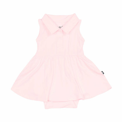 Polo Bodysuit Dress in Sakura | Kyte Baby