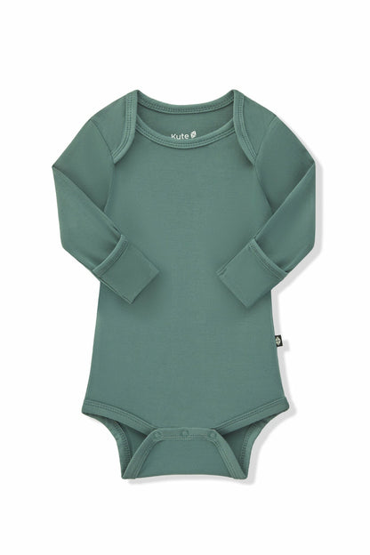 Long Sleeve Bodysuit in Pine | Kyte Baby