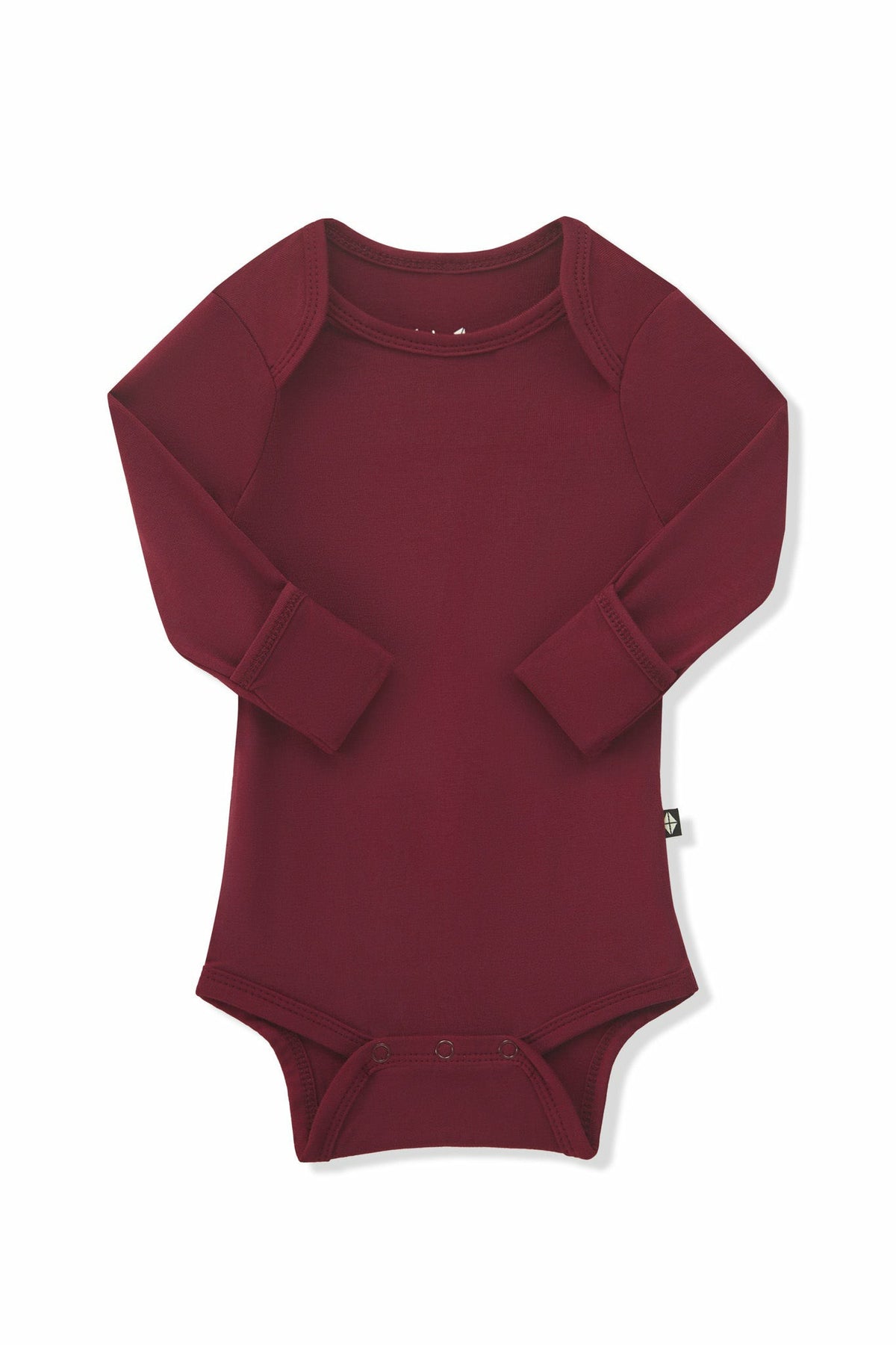 Long Sleeve Bodysuit in Burgundy | Kyte Baby
