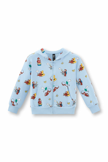 Zip-Up Hoodie in Curious George | Kyte Baby