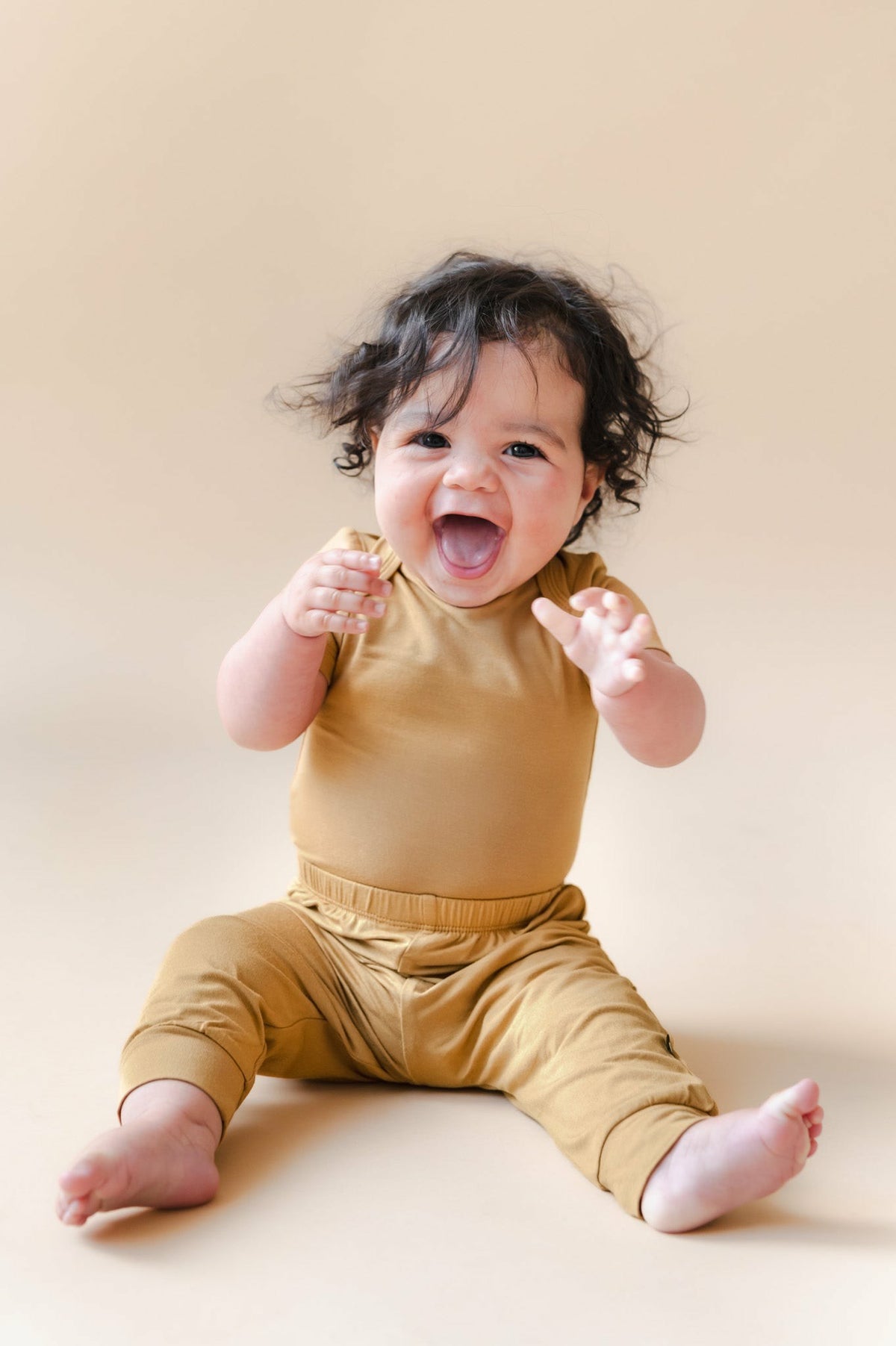 Bodysuit in Ochre | Kyte Baby