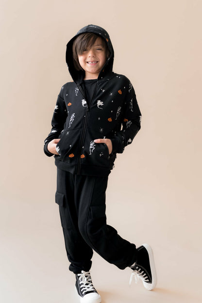 Zip-Up Hoodie in Halloween Friends | Kyte Baby
