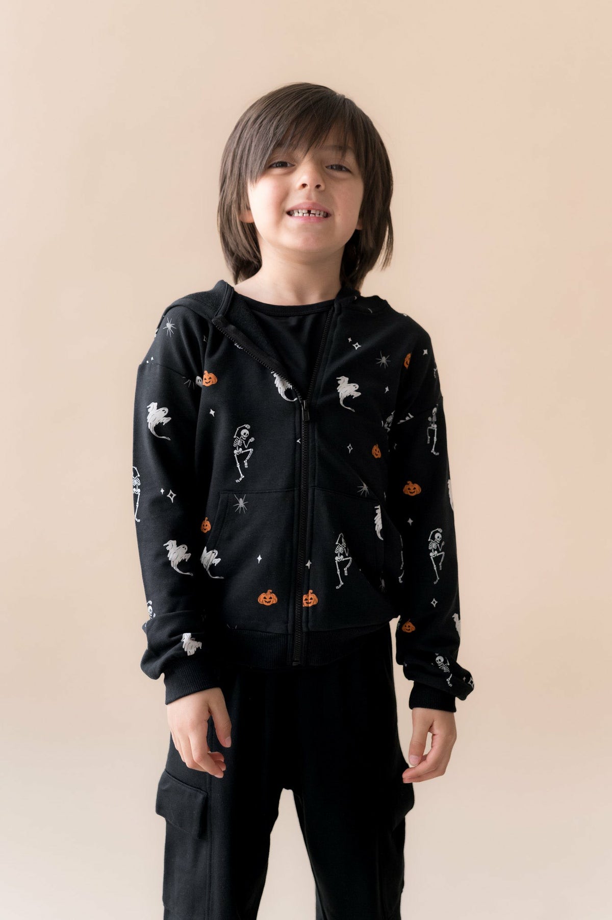 Zip-Up Hoodie in Halloween Friends | Kyte Baby