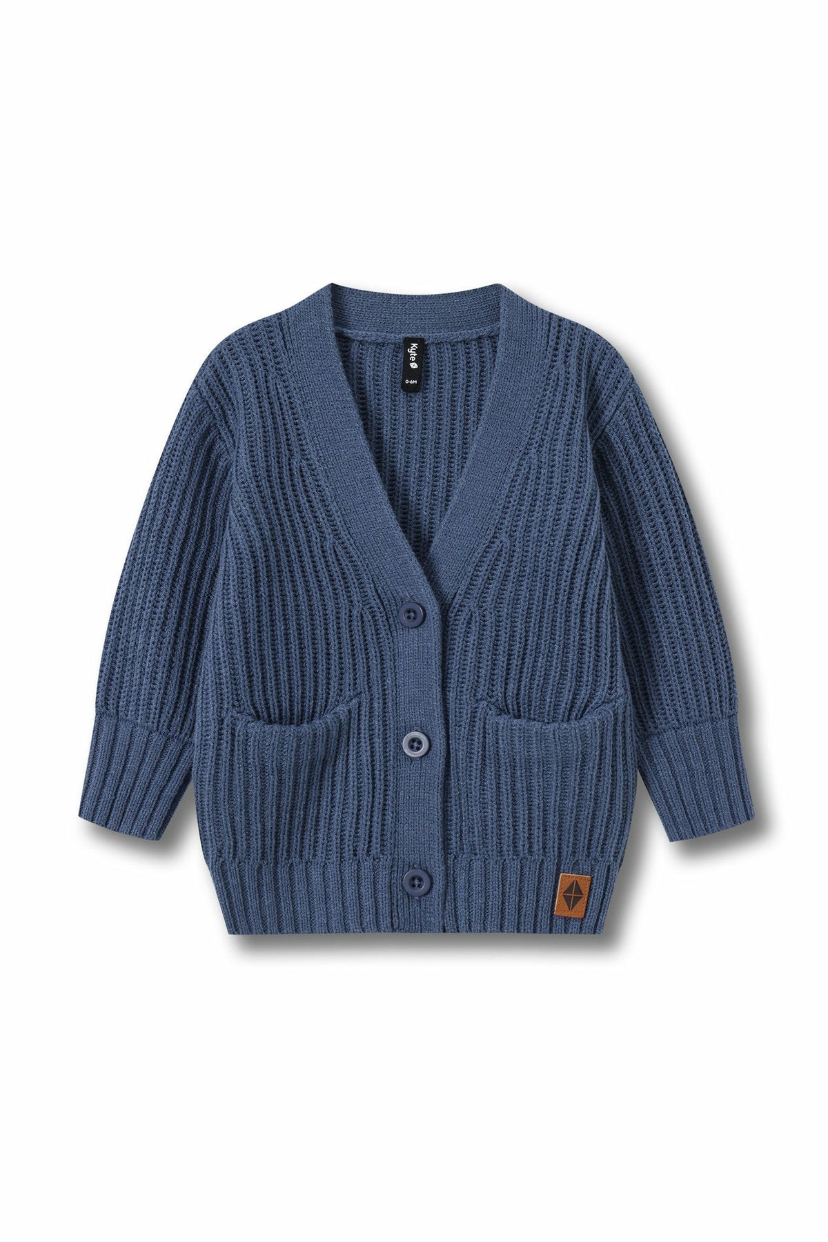 Chunky Knit Oversized Cardigan in Oxford | Kyte Baby