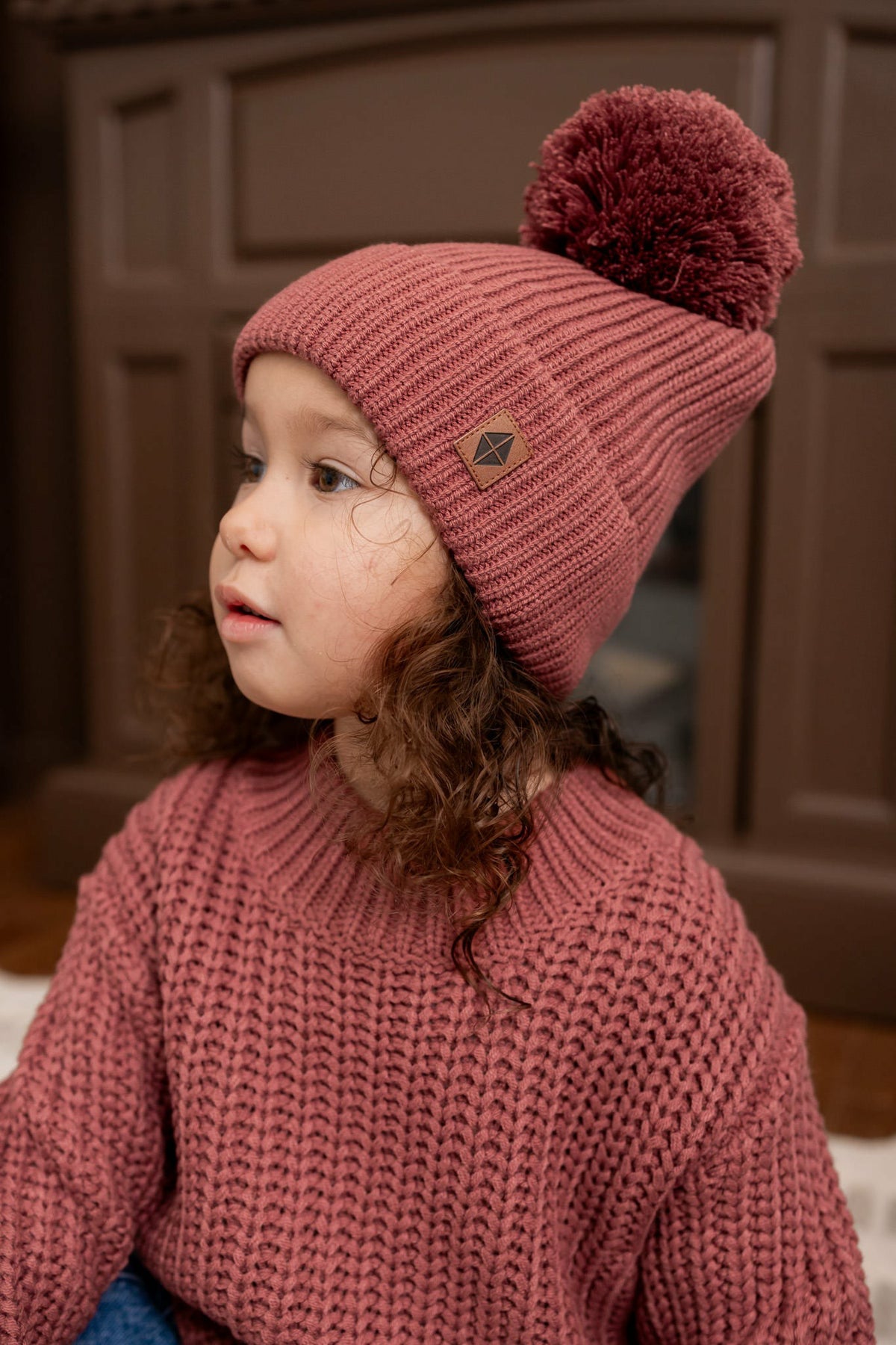 Chunky Knit Sweater in Ember | Kyte Baby