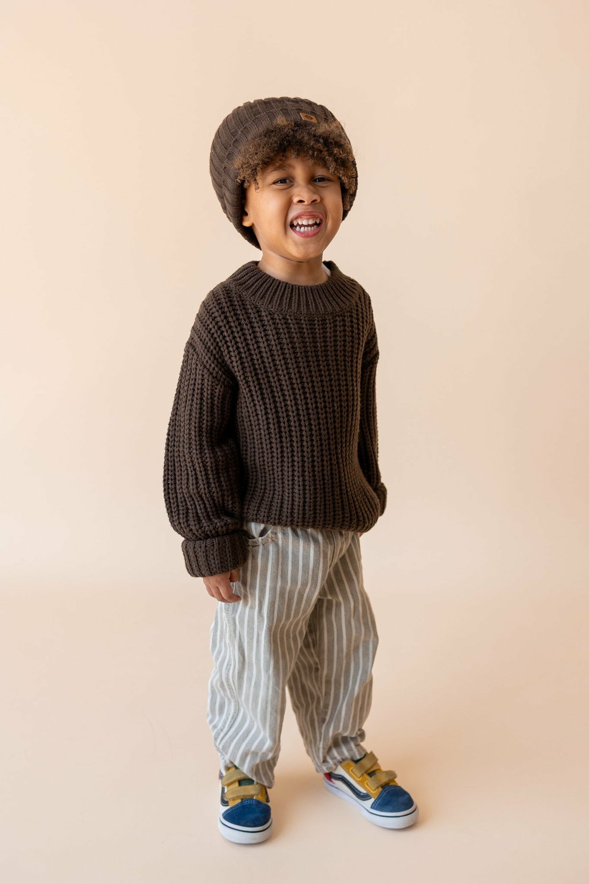 Chunky Knit Sweater in Espresso | Kyte Baby