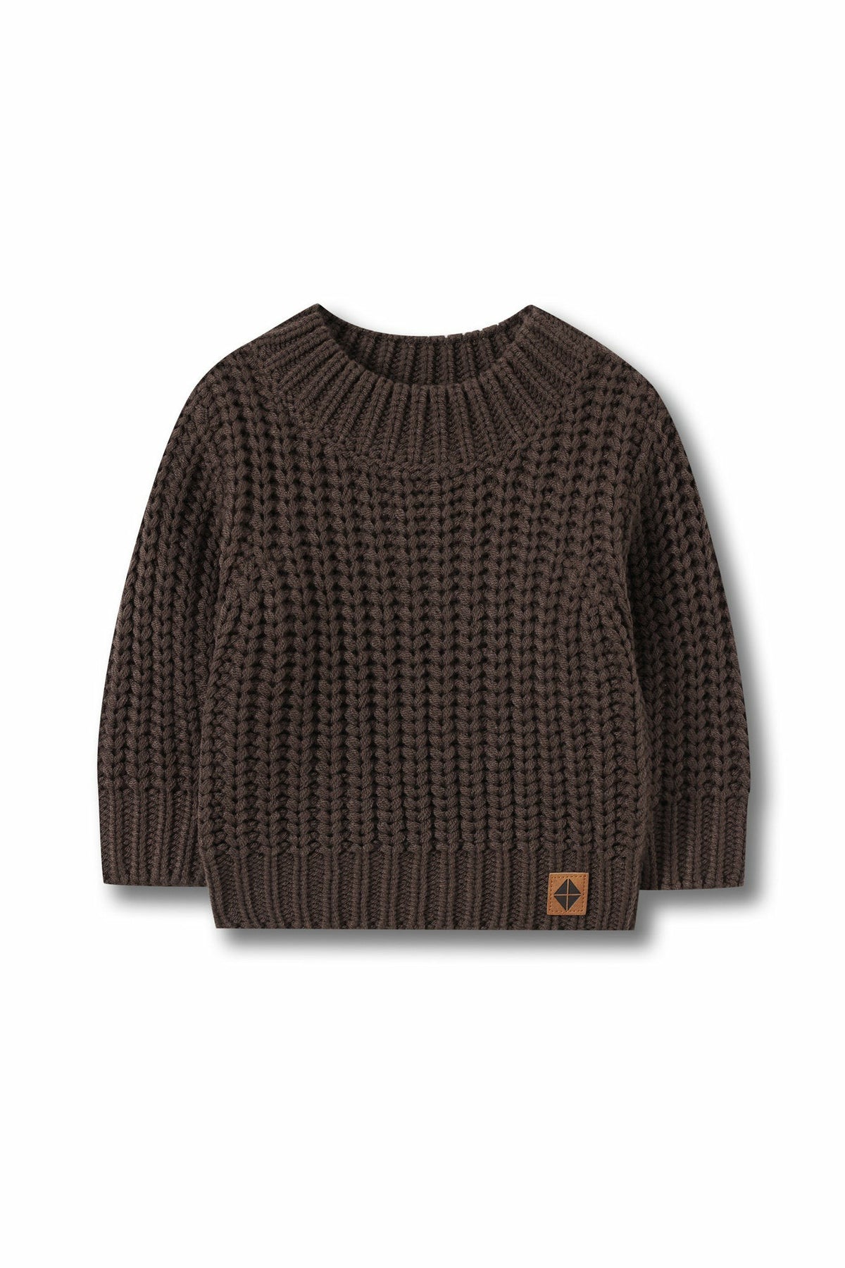 Chunky Knit Sweater in Espresso | Kyte Baby