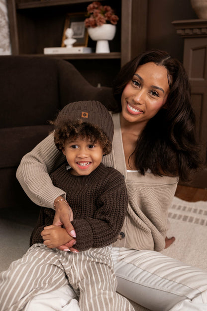 Chunky Knit Sweater in Espresso | Kyte Baby