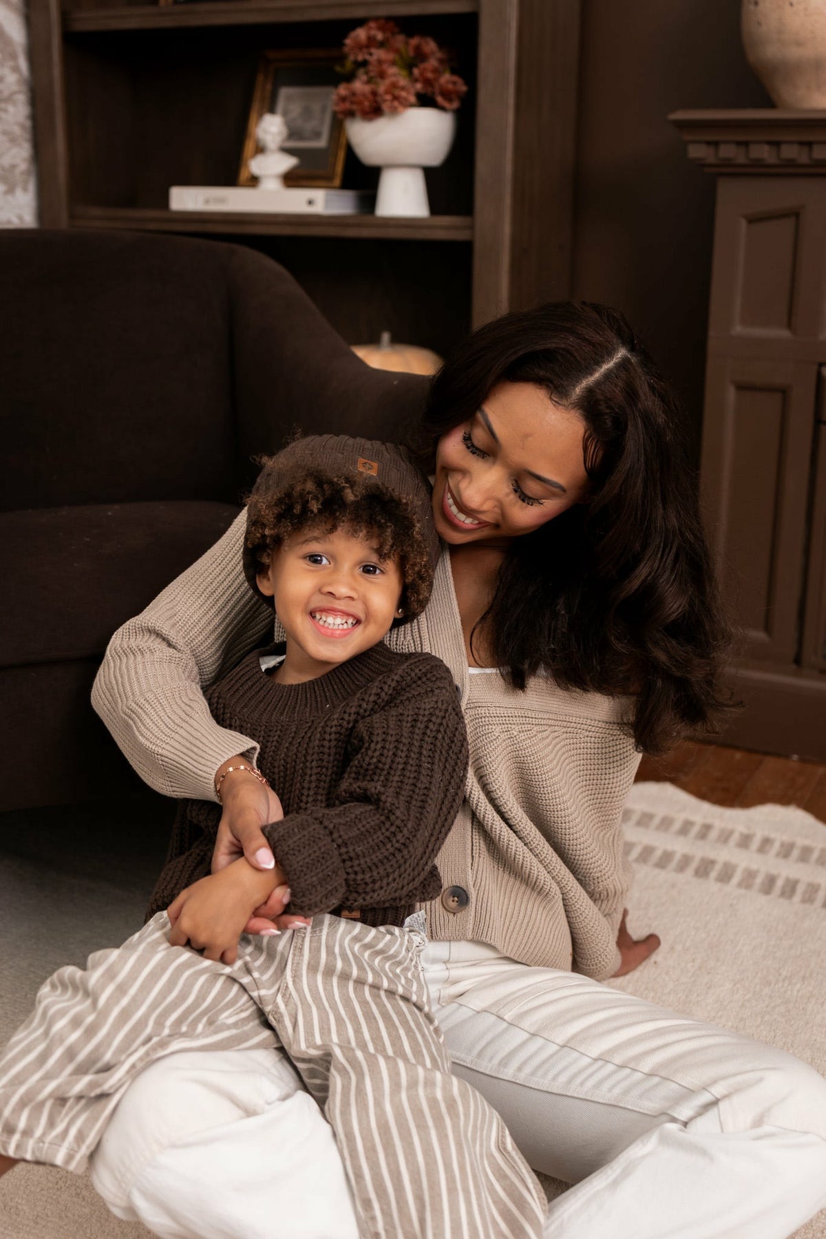 Chunky Knit Sweater in Espresso | Kyte Baby