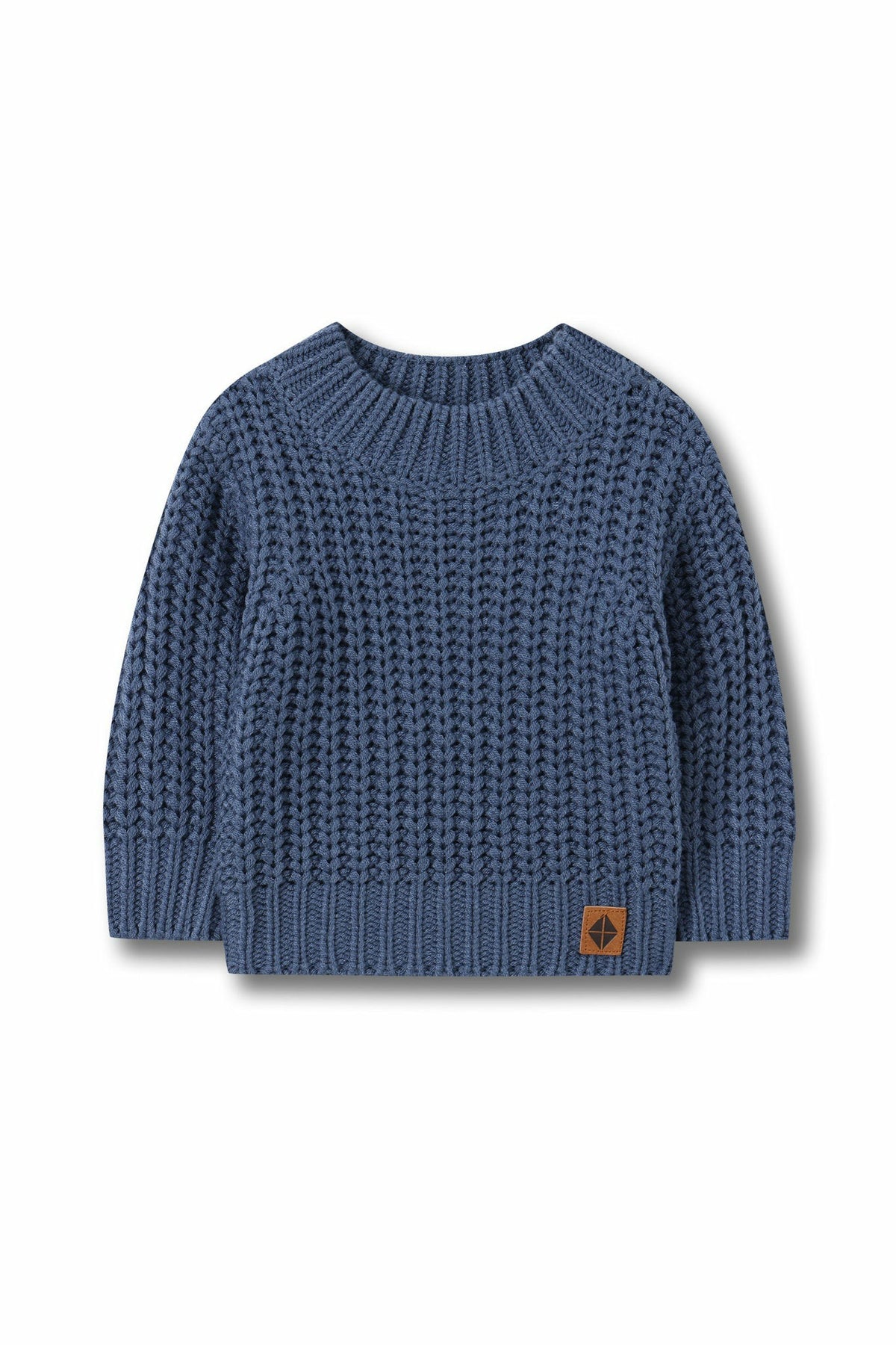 Chunky Knit Sweater in Oxford | Kyte Baby