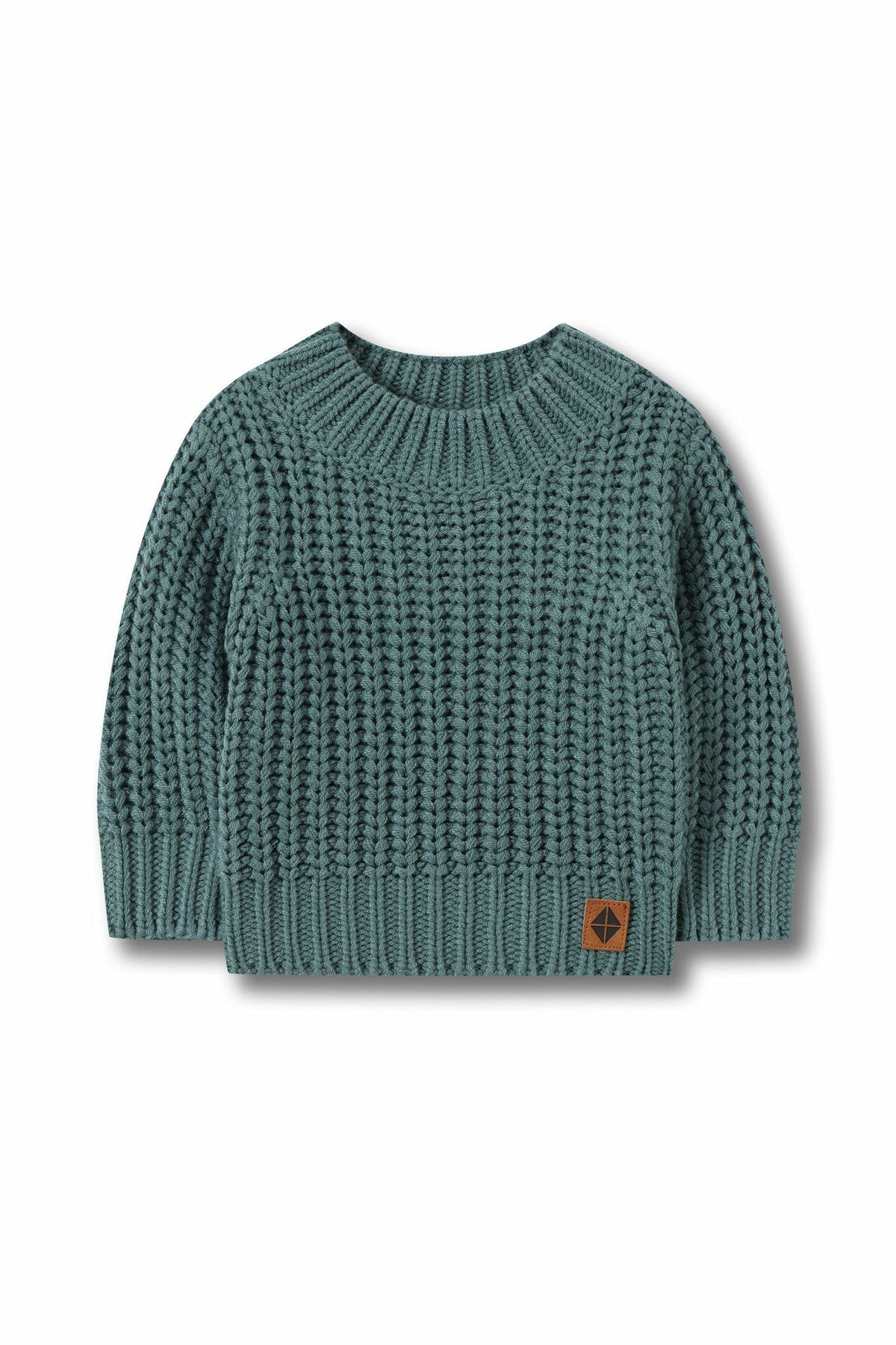Chunky Knit Sweater in Pine | Kyte Baby