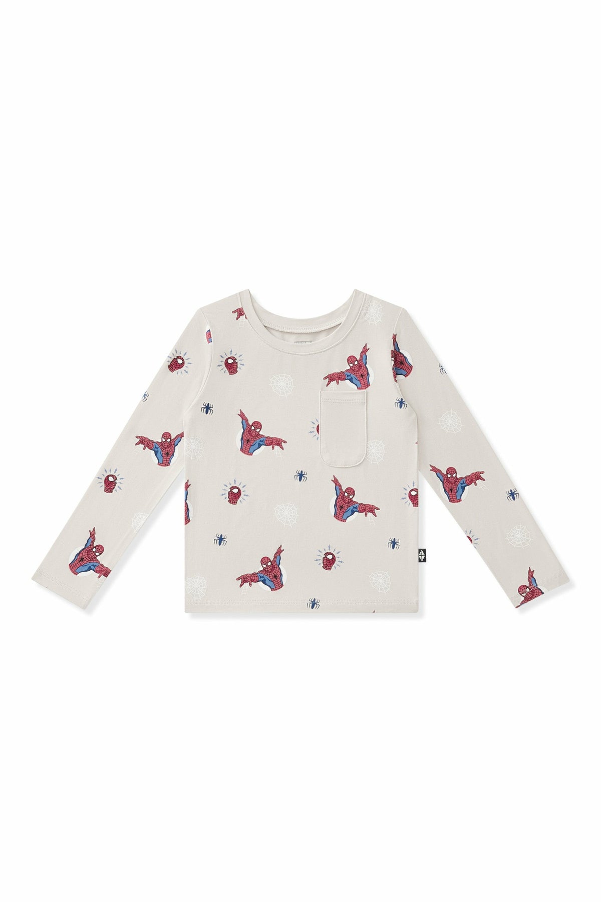 Long Sleeve Toddler Crew Neck Tee in Spider-Man | Kyte Baby