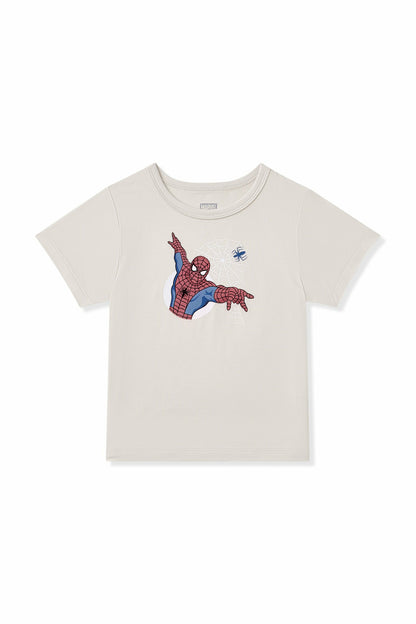 Toddler Basic Tee in Spider-Man on Oat | Kyte Baby