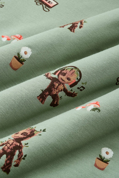 Long Sleeve Toddler Crew Neck Tee in Groot | Kyte Baby