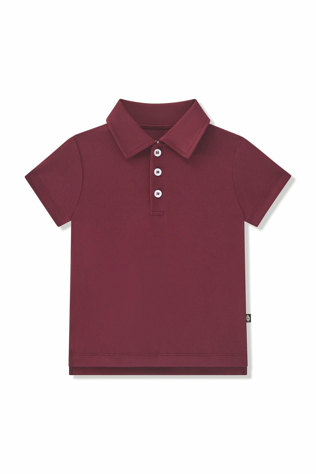 Toddler Short Sleeve Polo in Burgundy | Kyte Baby