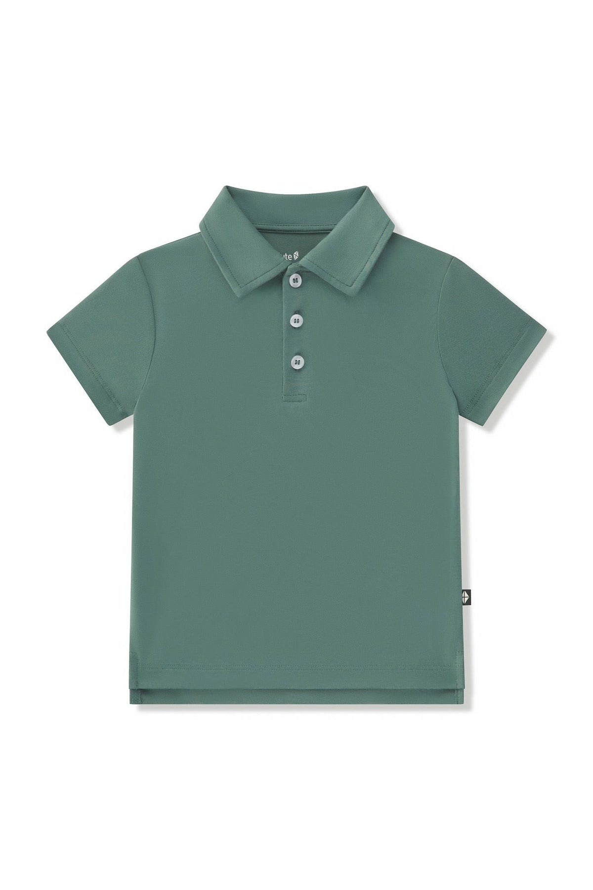 Toddler Short Sleeve Polo in Pine | Kyte Baby