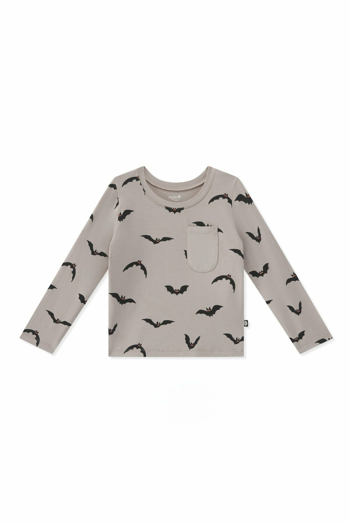 Long Sleeve Toddler Crew Neck Tee in Bats | Kyte Baby