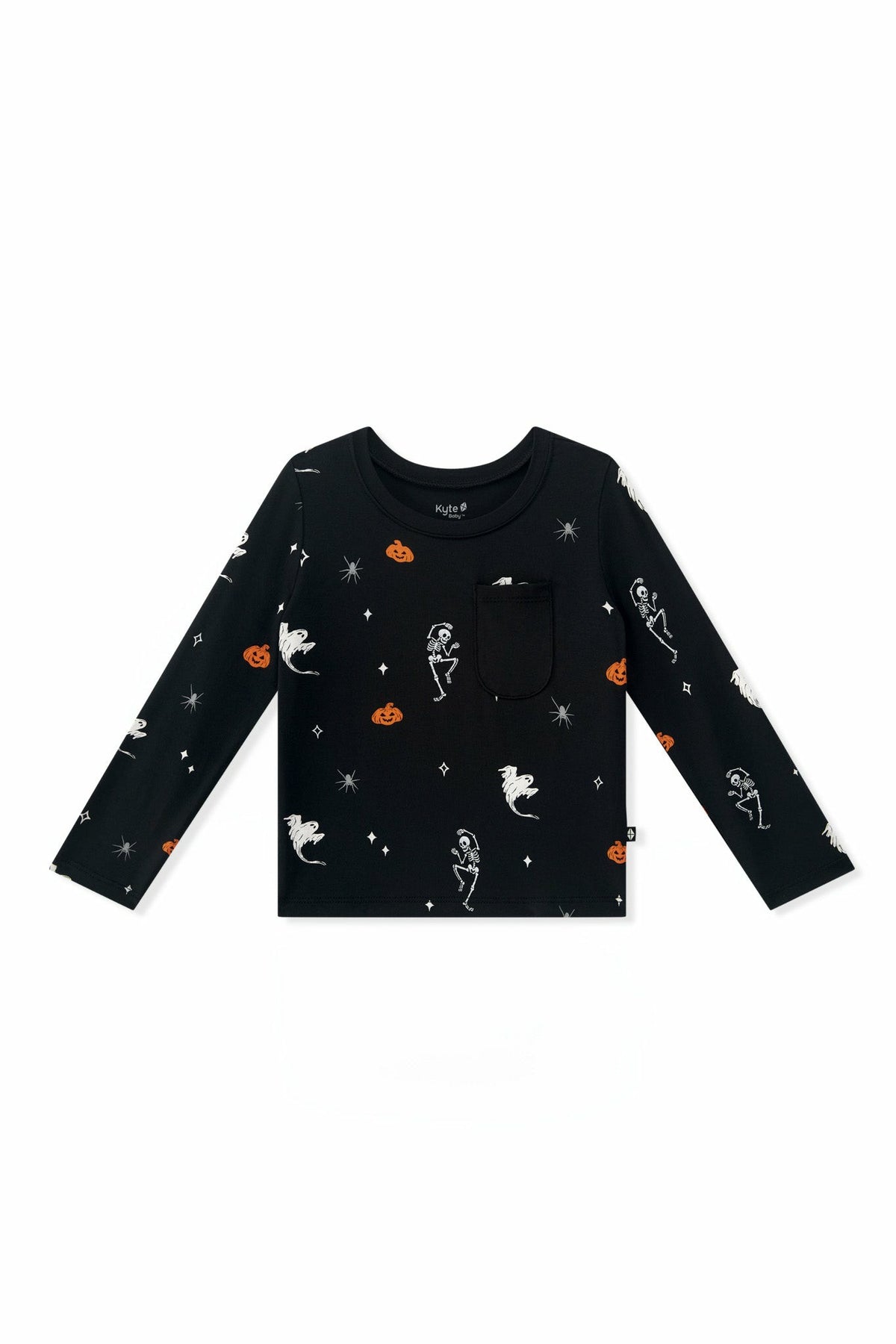 Long Sleeve Toddler Crew Neck Tee in Halloween Friends | Kyte Baby