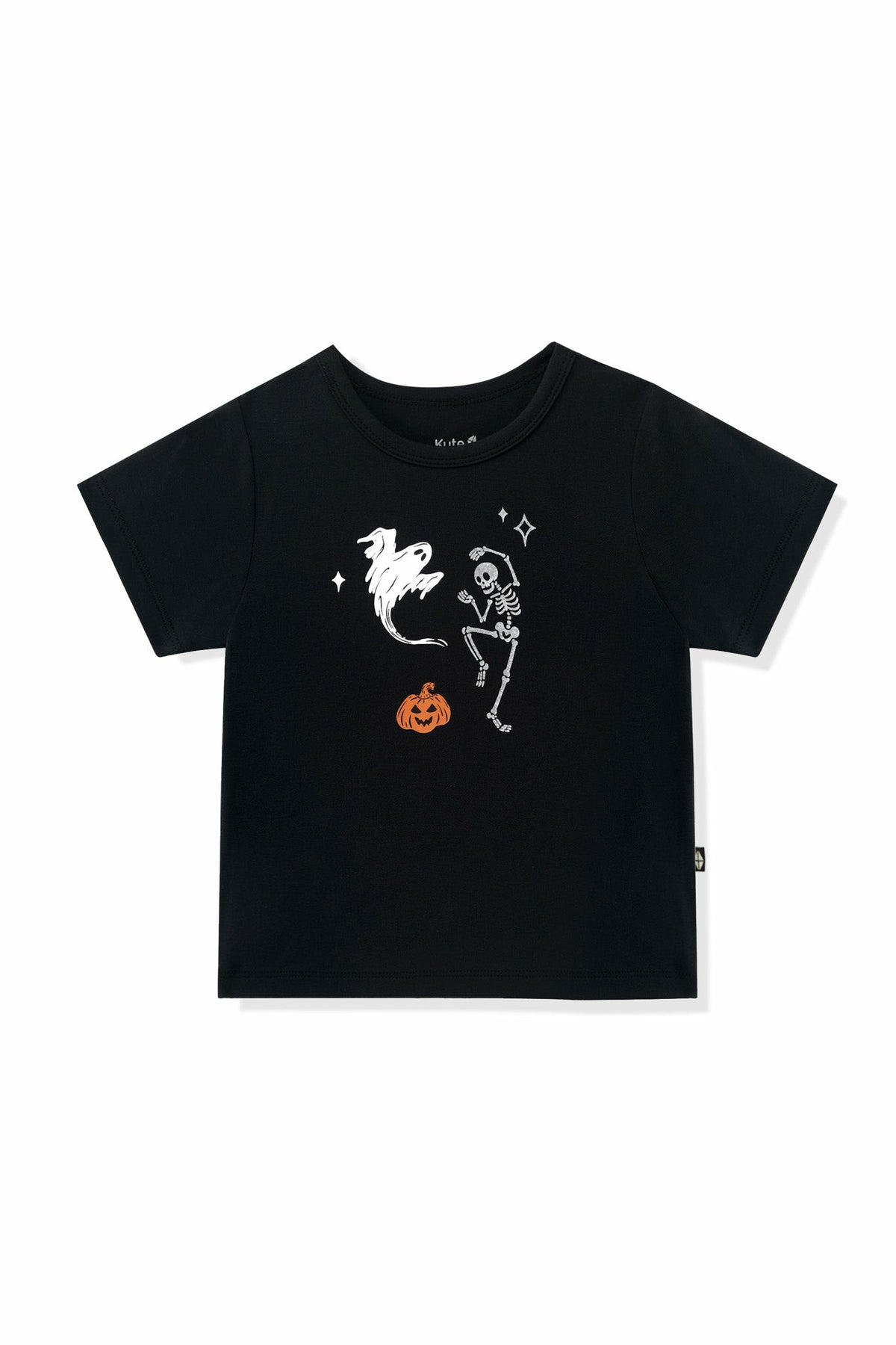 Toddler Basic Tee in Halloween Friends on Midnight | Kyte Baby
