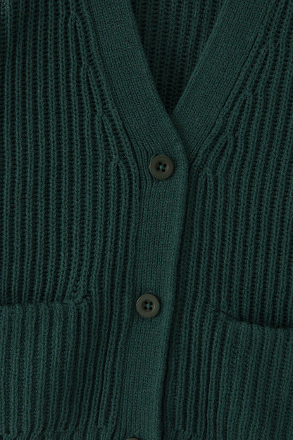 Chunky Knit Oversized Cardigan in Cypress | Kyte Baby