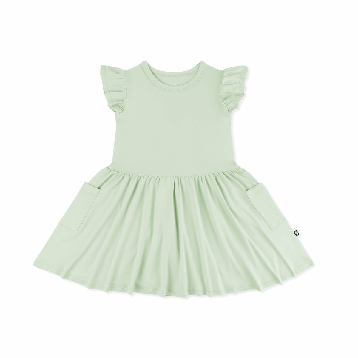 Pocket Dress in Basil | Kyte Baby