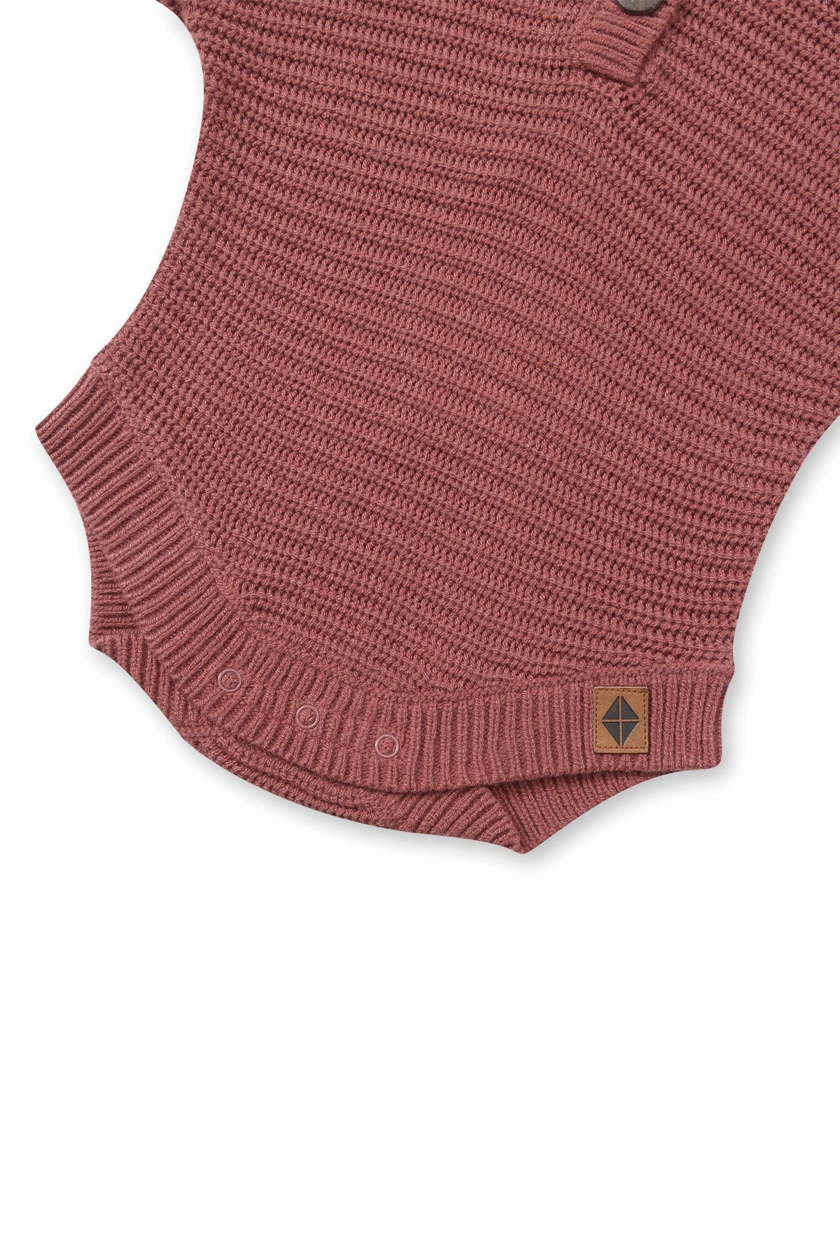 Chunky Knit Romper in Ember | Kyte Baby
