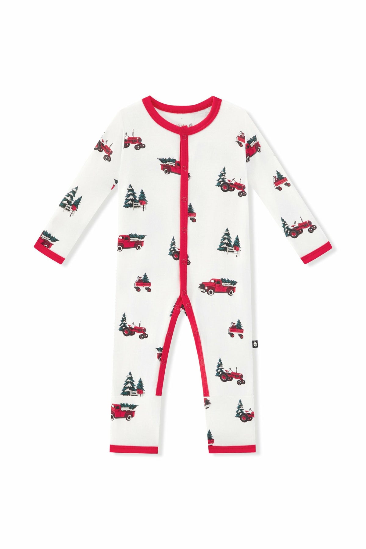 Romper in Holiday Tree Farm | Kyte Baby