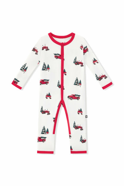 Romper in Holiday Tree Farm | Kyte Baby