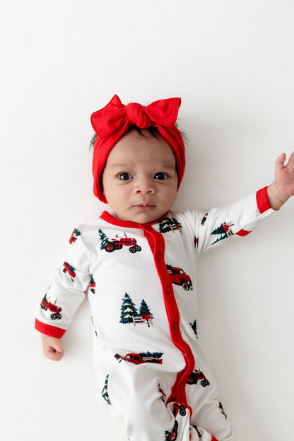 Romper in Holiday Tree Farm | Kyte Baby