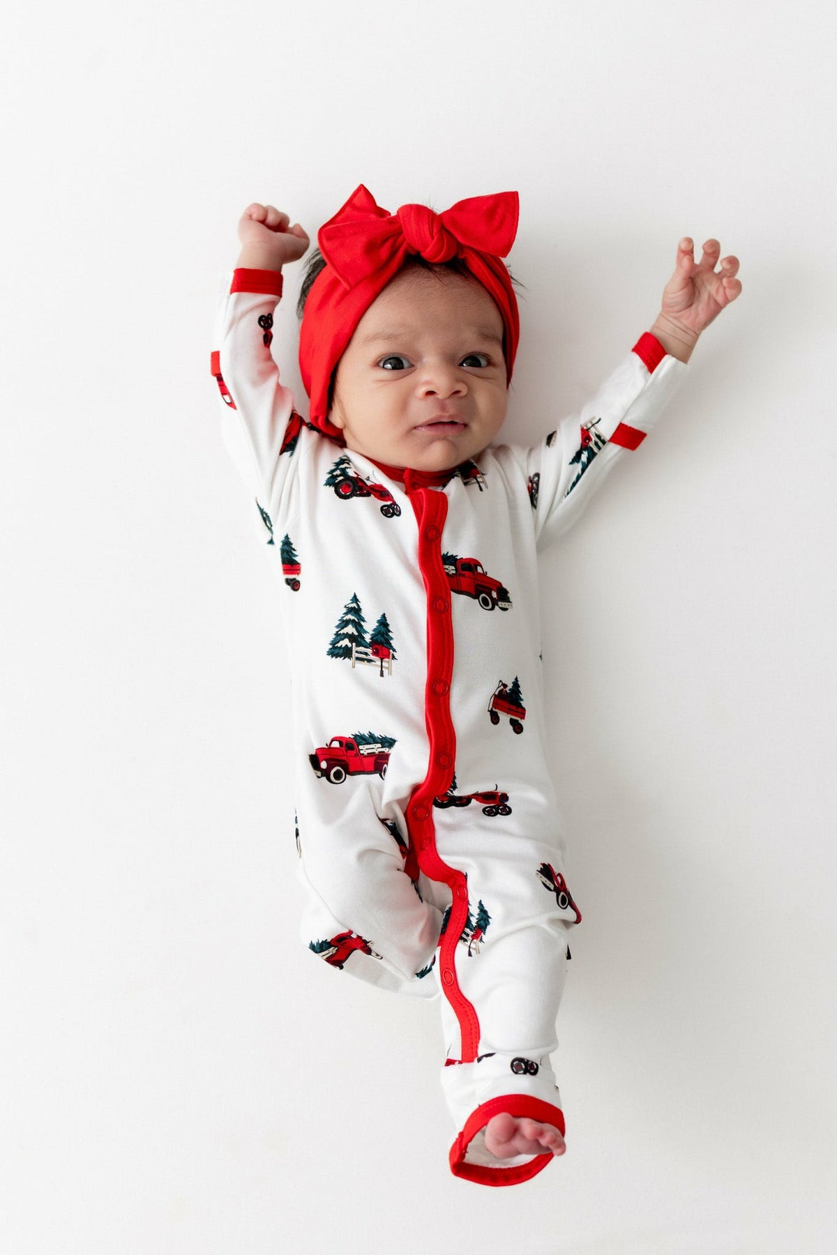 Romper in Holiday Tree Farm | Kyte Baby
